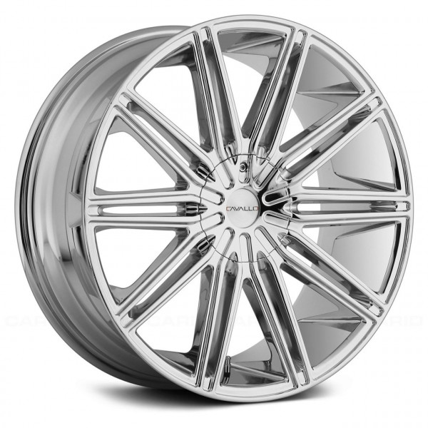 [Cavallo] 22-CAVALLO-CLV10 22" Cavallo CLV10 Chrome Wheel/Tire Package