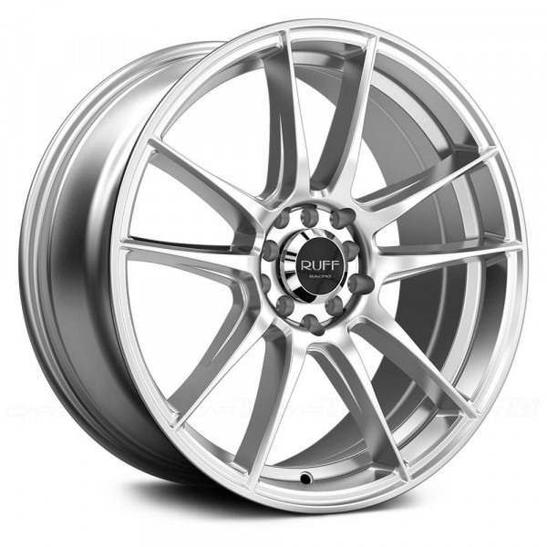 [Ruff] 18-RUFF-RACING-R364-SILVER 18" Ruff Racing R364 Silver Wheel/Tire Package