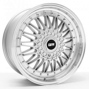 [STR] 15-STR-606-SILVER 15" STR 606 Silver Wheel/Tire Package