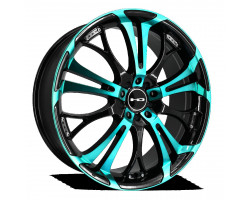 [HD Wheels] 18-HD-SPINOUT-TEAL 18" HD Spinout Teal Wheel/Tire Package